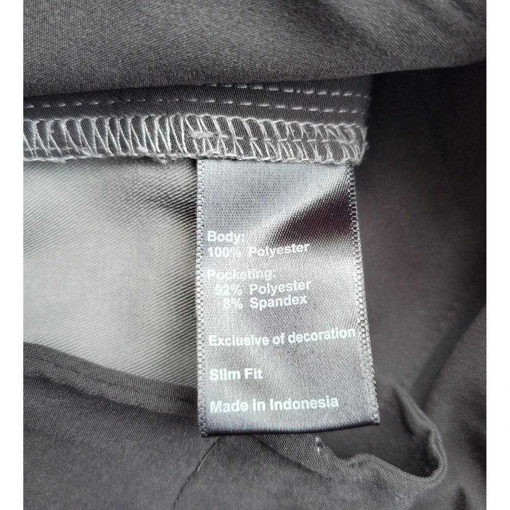 Proof Nomad Pants Mens 30x32 Slim Fit Charcoal Grey Technical Chino Trousers - Picture 5 of 7